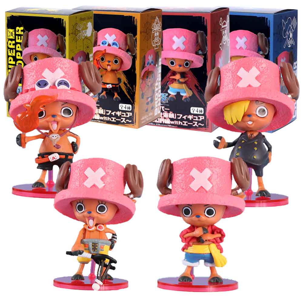 8CM Tony Tony Chopper Cosplay Figure Anime ONE PIECE Sanji Usopp Portgas D Ace Golf Model Toy Gift Collection Ornaments PVC