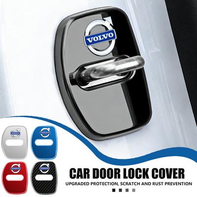 For Car Door Lock Cover Stainless Steel Anti Corrosion Protection V40 V60 C30 C70 S60 S80 S90 XC40 XC60 XC70 XC90 T6 CT9