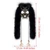 Animal Roleplay Face Cover Lightweight Plastic Structure And Detachable Faux Furs Halloween Accessory