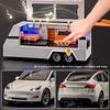 1:24 Modello Y Modello X Modello S Rimorchio RV Lega Metallo Pressofuso Modello di Auto Giocattolo Simulato Collezioni Hobby Regali di Compleanno Ragazzo