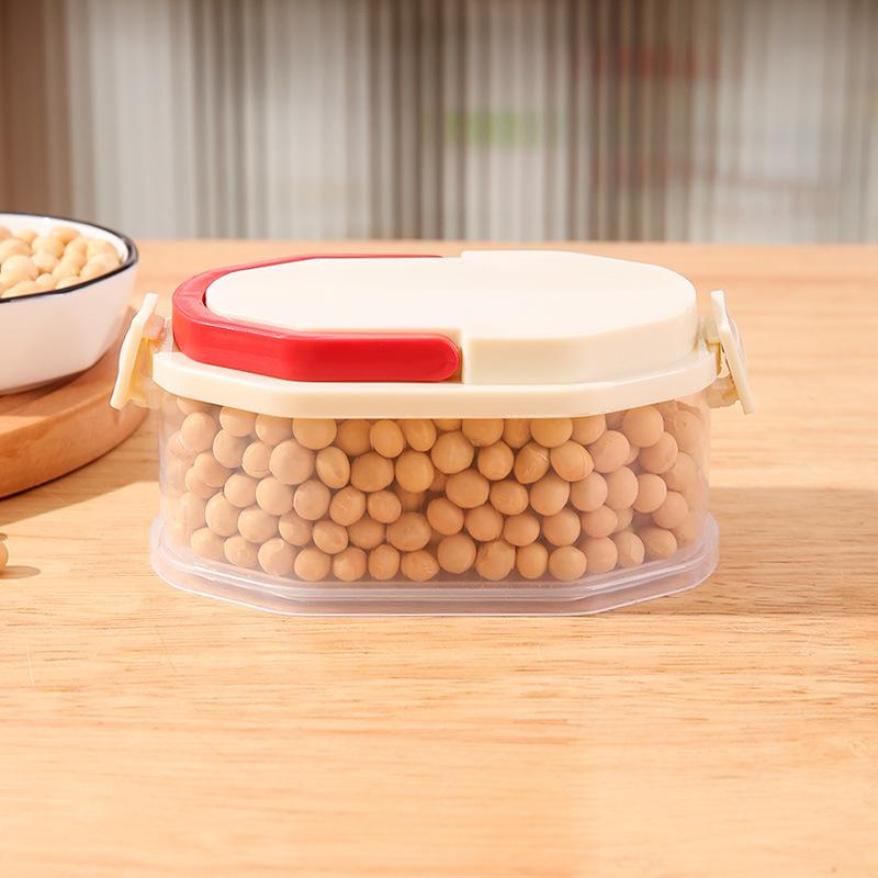 

Seasoning Container Box - Home Use Pepper Kitchen Storage Box - Seasoning Container with Sealing Lid - Storage Box for Seasonings Single layer абрикосовий/білий
