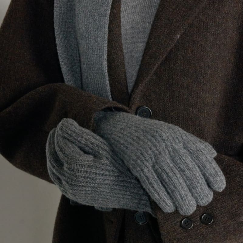 JILL BY JILLSTUART Wolle Kaschmir Strick Fingerloch Handschuhe 4 FARBEN (JLGV4F302CG)