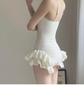 Costume da bagno da donna carino, conservativo, che copre la pancia, snellente, per seno piccolo - Costumi da bagno coreani da fata per le vacanze