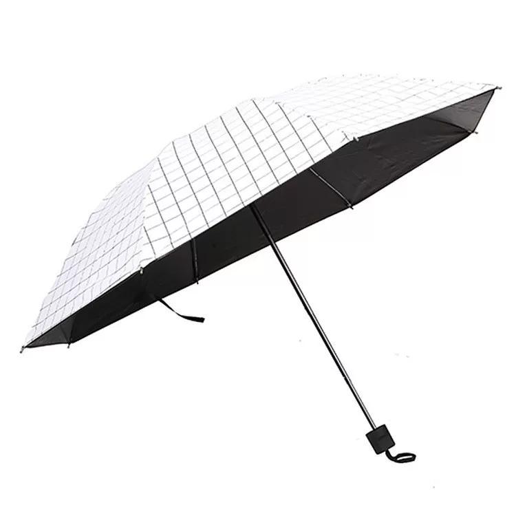 New Model Bone-Edged 70% off Grid Umbrella, Sun Protection Umbrella, Large Business Folding Umbrella, Business Gift Iron Umbrella
