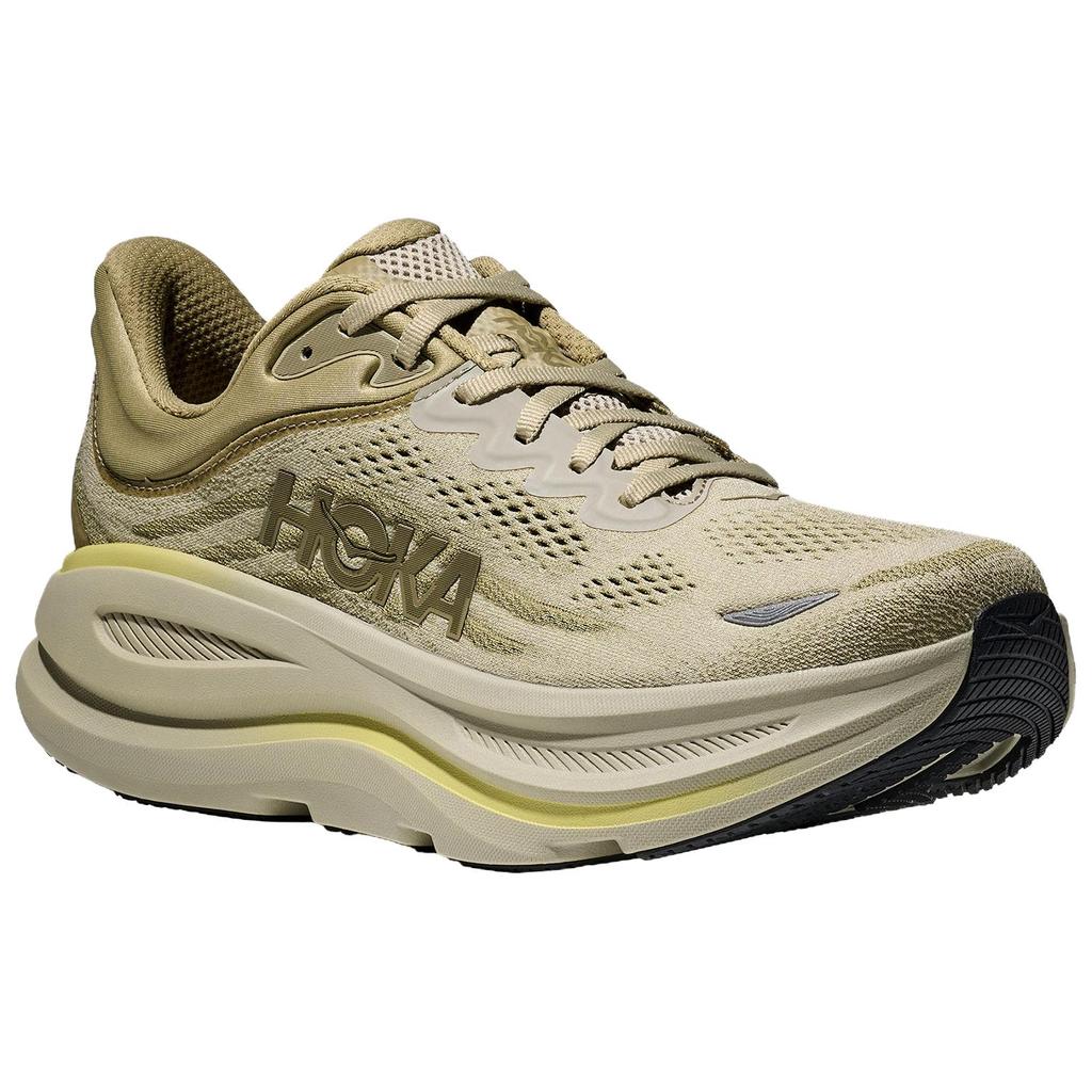 Hoka One One Bondi 9 Comfortable Versatile Cushioning Durable Low-Top Running Shoes Men Running Shoes Light-Green 1162011-GSSL