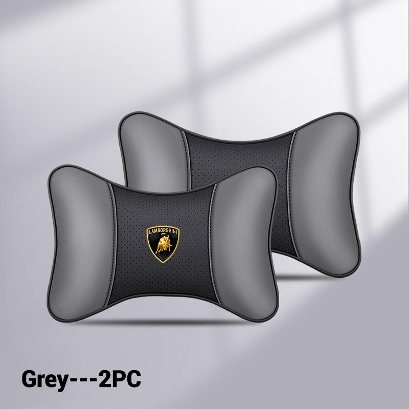 2pcs New Car Seat Headrest Neck Pillow Interior Accessories For Lamborghini LP570 LP610 Urus LP700 LP770 Gallardo Aventador