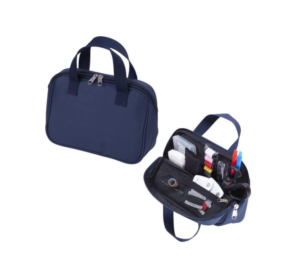 Misasa Zipper Stand Sewing 1465 Bag, Type, Kit, Navy, No.