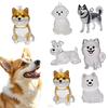Dog Hair Collector Keychain Transparent Pet Fur Storage Keepsake Bottle Pet Memorial Gift for Pet Lovers