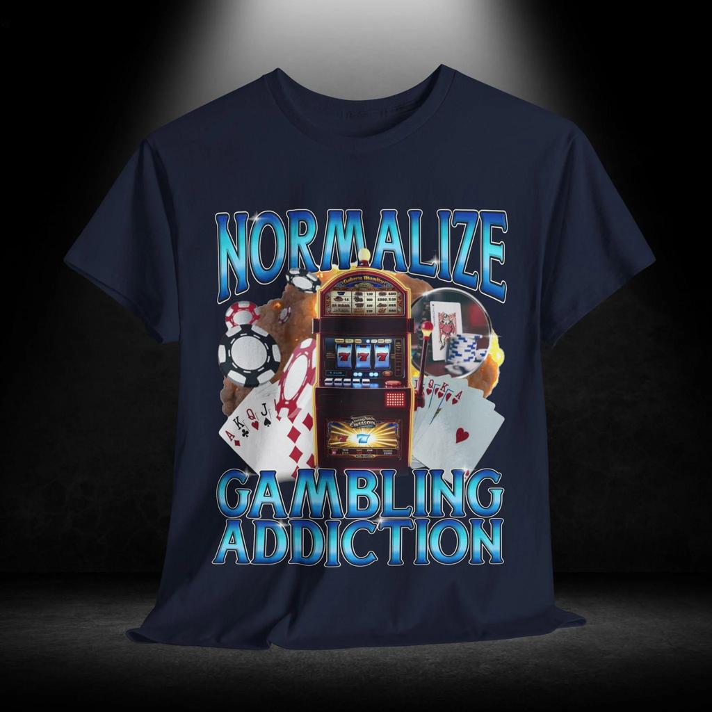 Funny Meme Gambling TShirt with Slot Machine and Poker Chips Vibrant Design for Casino Lovers Gifts for Gamblers and Poker Fans