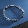 O-shaped Round Stainless Steel Bracelet Men and Women Punk Style Chain