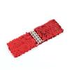Women Stretch Belly Sequin Belt Waistband Wide Buckle