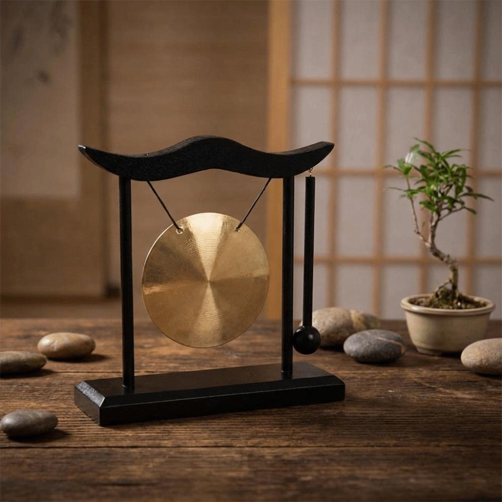 Fortune Desktop Gong Creative Feng Shui Metal Cymbals Retro Copper Bell House Warming
