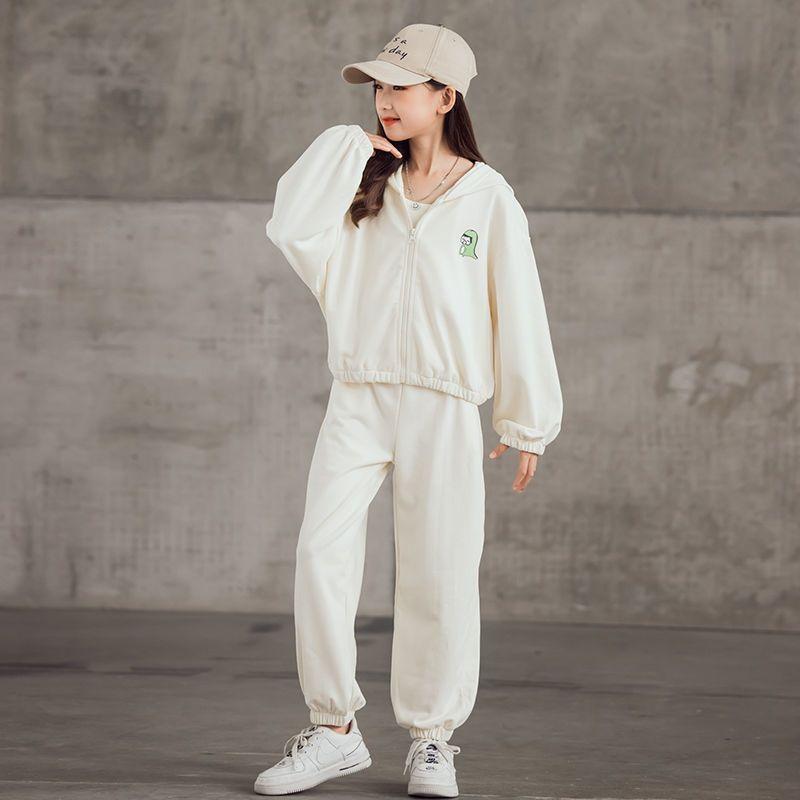 Teenage Girls Clothes Sets Spring Autumn Vest + Coat + Pants 3PCS Fashion Baby Kids Tracksuit Children Clothing 6 8 10 12 13 Year