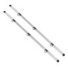 1 Pair Aluminum L Track Rail 100cm Cargo Securing Lashing Rail L Track Tie Down System Kit with Round Stud Fittings