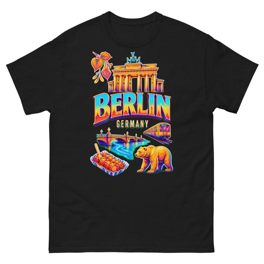Berlin Germany T-Shirt Souvenir Tee Vintage Travel Keepsake Gift Unisex Shirt