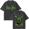Vintage Spłukany Dorohedoro Kaiman Q Hayashida Mroczne Fantasy Horror Anime Seinen Tom Merch Fan Anime Graficzny Nadruk Czaszka Ostry Otaku Dziura Nikaido