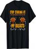 Stop Staring At My Breasts - Funny Turkey Thanksgiving Day T-Shirt