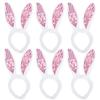 Party Show Spangle Rabbit Headband, Pink, 6 Pieces