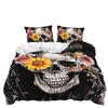 Three-Piece Quilt Cover Skull Two-Piece Bedding Set