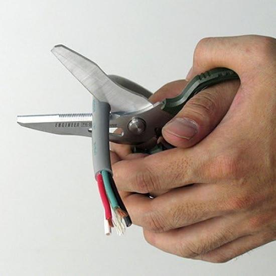 ENGINEER Iron Arm Scissors GT with Special stainless steel for cutting Blade length Green Cap, Blade tools, Grip PBT, 56mm, PH-55