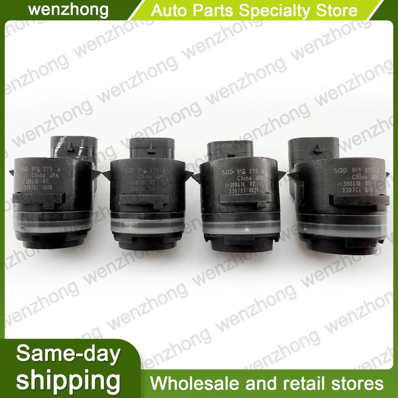 4PCS 5QD919275A 5QD 919 275 A 5Q0919275C 5Q0 919 275 C PDC Bumper Backup Parking Sensor For A1 A3 A4 A5 A6 A7 A8