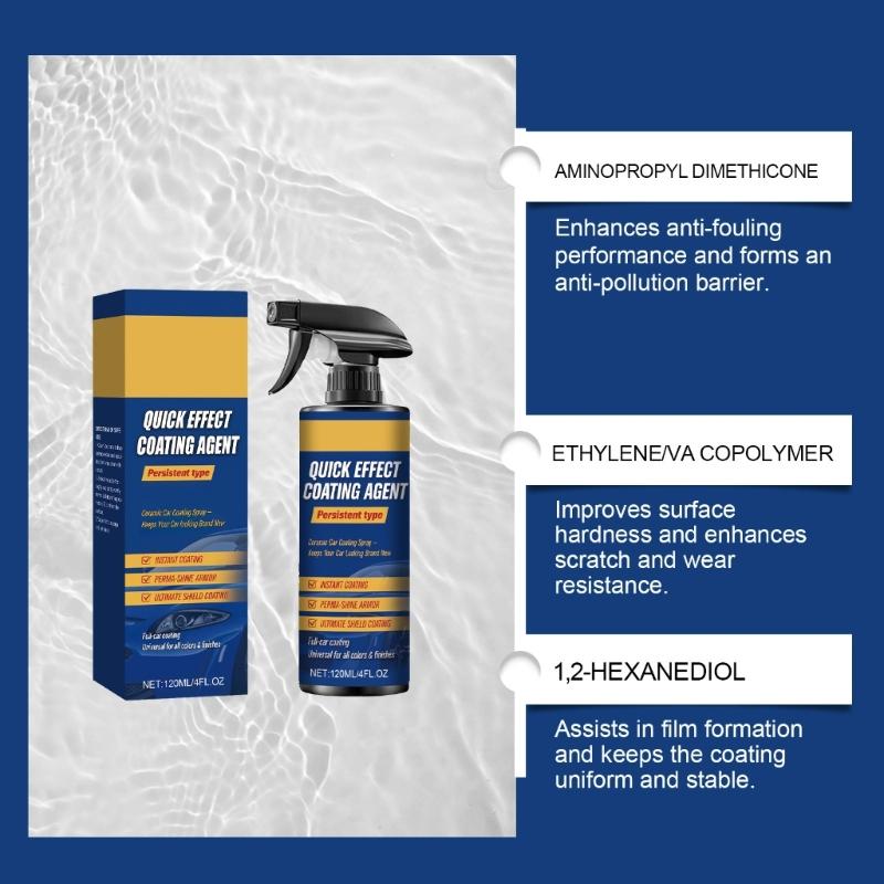 120ml Car Ceramic Coating Maintenance Hydrophobic Layer Cleaning Detailing Automotive Polish Agent