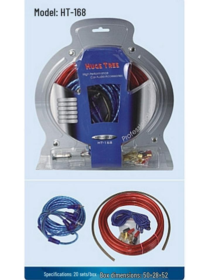 Car Audio Amplifier Subwoofer Wiring Kit HTS-168 with Fuse