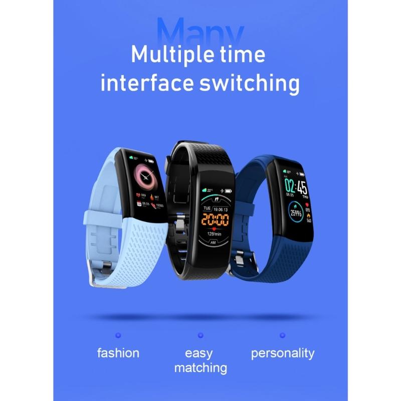 Wristband with Sport Mode Step Counting Incoming Call Message Notification Sedentary Reminder Weather Information Push