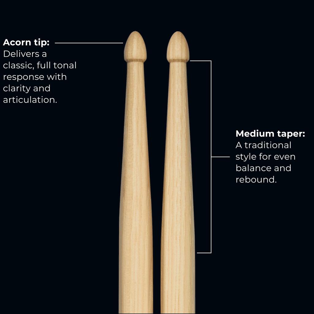 MEINL Stick Brush Meinl Drumstick STANDARD Hickory Acorn Tip 5B SB102 x & (406 15.1mm) []