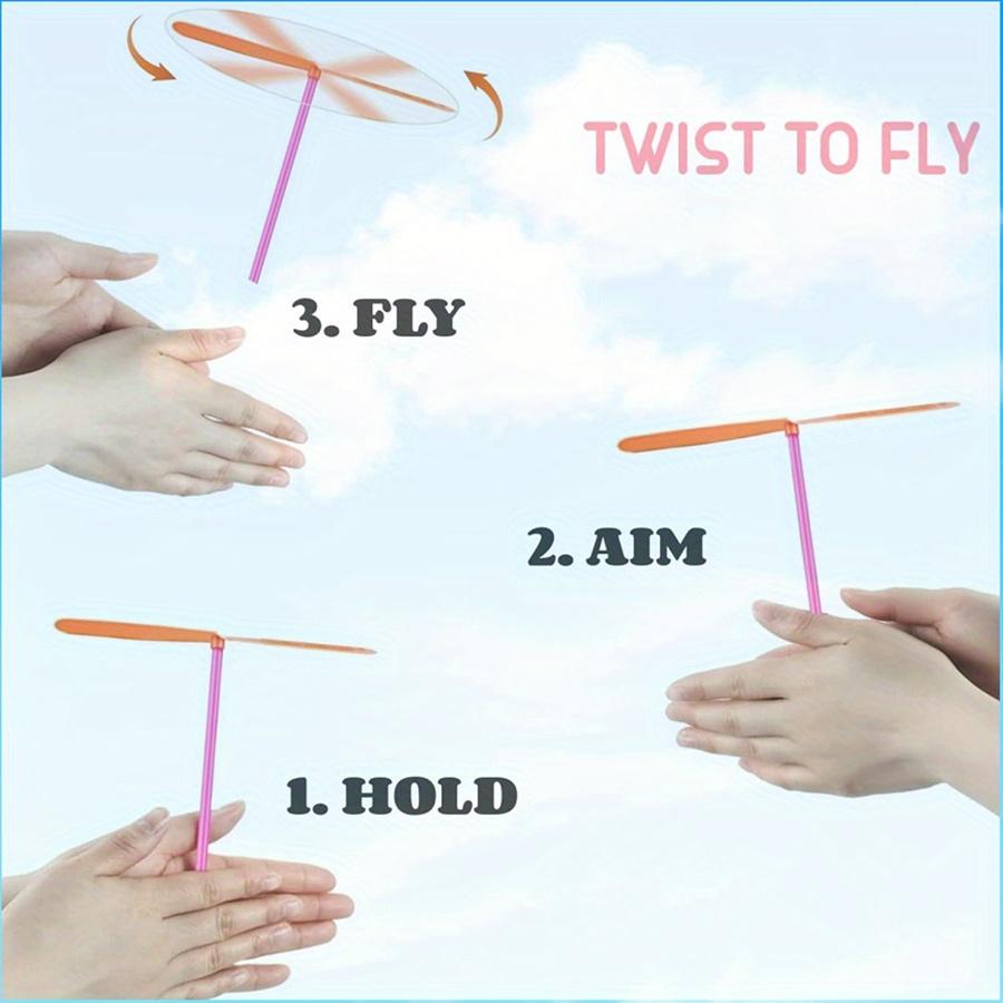 10/20pcs Plastic Bamboo Dragonfly Flying Toys Random Colors Easy To Assemble Portable Birthday Gifts Perfect for Party JXB