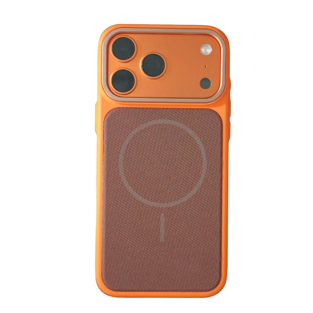 Husă de telefon magnetică TechWoven originală la modă, potrivită pentru IPhone 17 Promax 16 15 Pro Max, cu fereastră IC, buton cip, capac spate