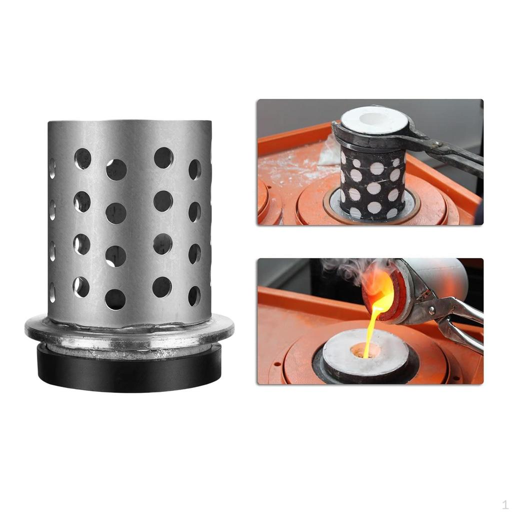 Casting Flask for Jewelry Making, Vacuum Investment Tool with Stainless Steel Design