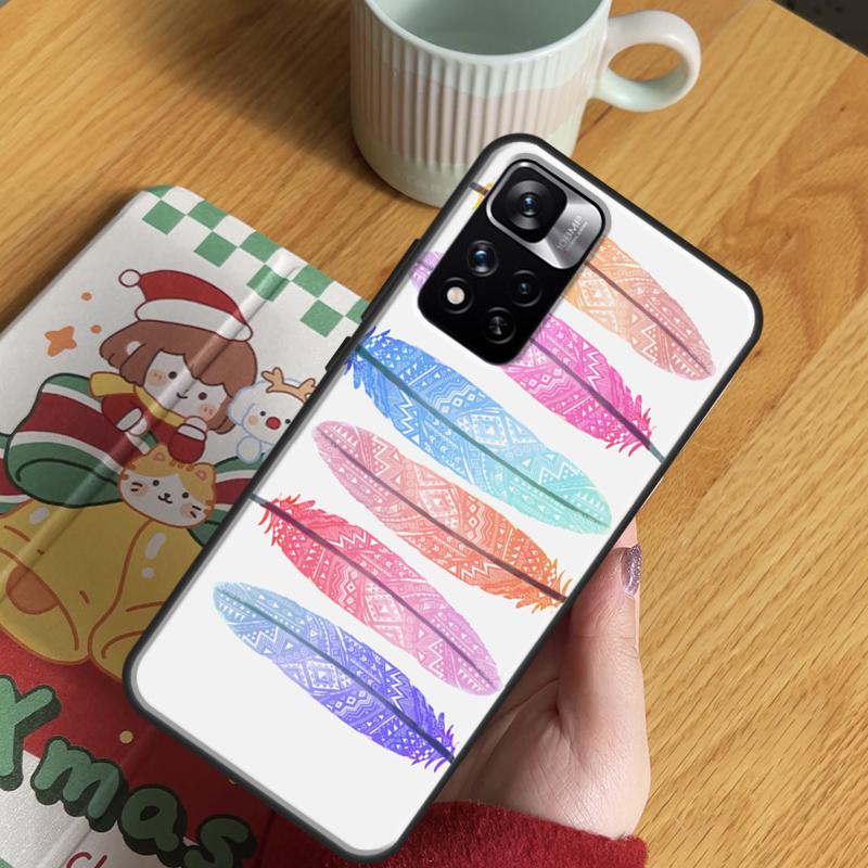 AZTEC FEATHERS Case For Xiaomi Redmi Note 14 Pro 13 12 11 10 15 Pro Plus Redmi 15 C 13 10C 12C 14C 13C Cover