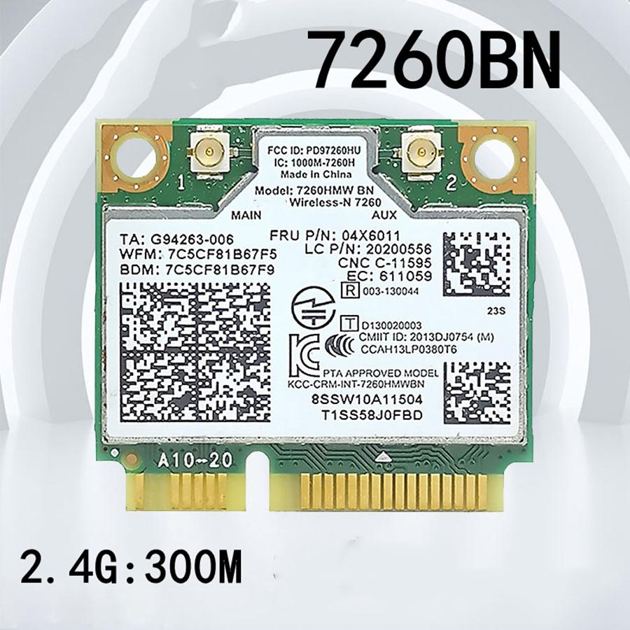 

New For Intel 7260HMW 2.4G Wireless Bluetooth 4.0 7260 Network Adapter Card