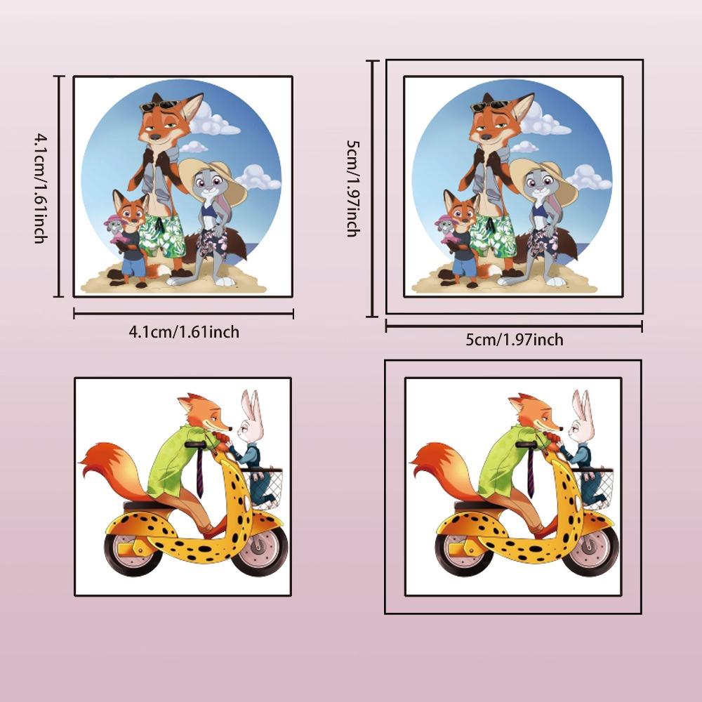 20Pcs Cartoon Zootopia 2 Stickers Children Cartoon Sticker Funny Kids Girls Christmas Decal Graffiti Gift Reward Sticker Toy
