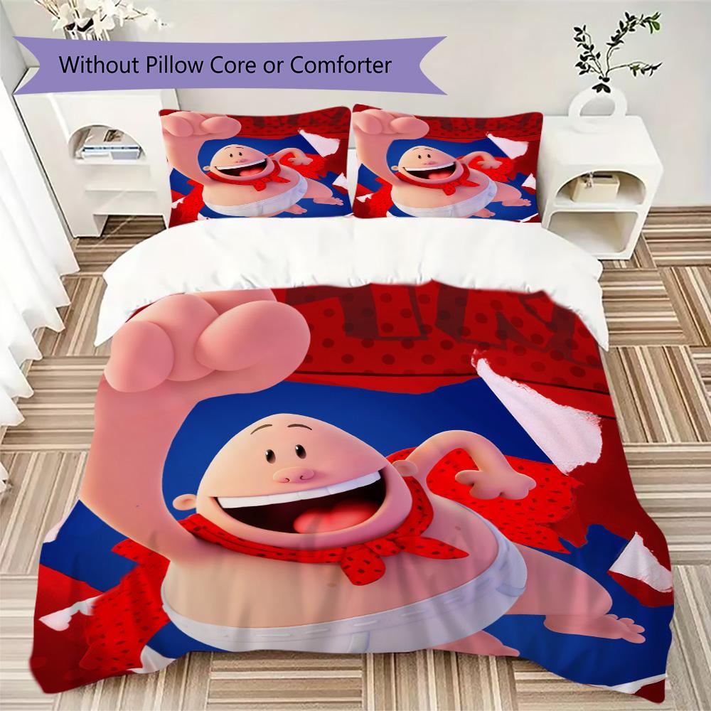Poop Pants Pattern Bedding,Quilt Set Quilt Cover Pillowcase Home Birthday Gift (1*duvet cover+2*pillowcase,without core)XSJT0917259