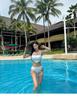 Korean Retro Bandeau Camisole Swimsuit for Women