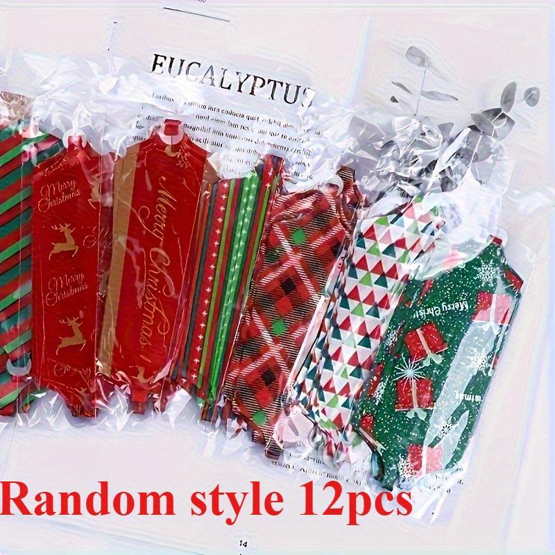 

Christmas Gift Bow-Festive Plastic Ribbon Ties for Wrapping Decorations and Wedding Favors Birthday Basket Christmas Tree Themed