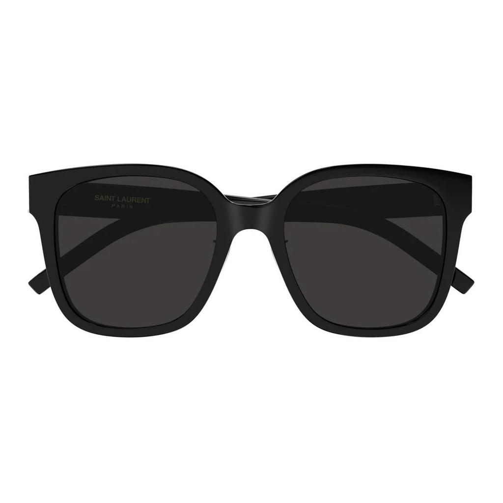 Saint Laurent Logo Irregular Shape Sunglasses Unisex sunglasses Black SLM105F001