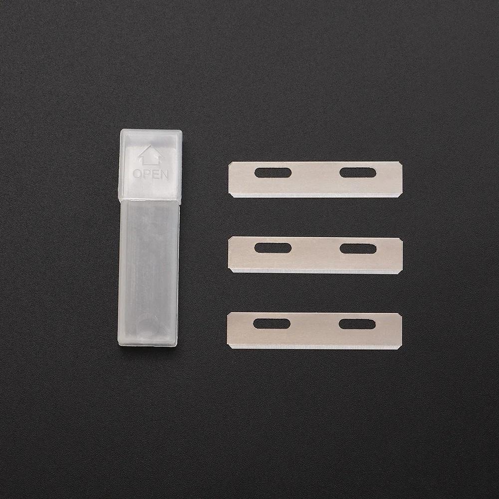 Metal Leather Thinning Knife Home Safety Beveler DIY Cutting Tool with Replacement Stainless Steel Blade Thinning Leather Crafts