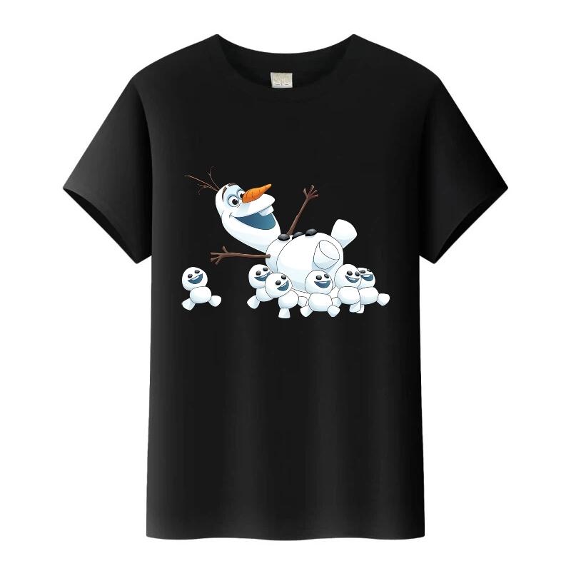 Olaf and Snowgies Funny Cartoon T-shirt L