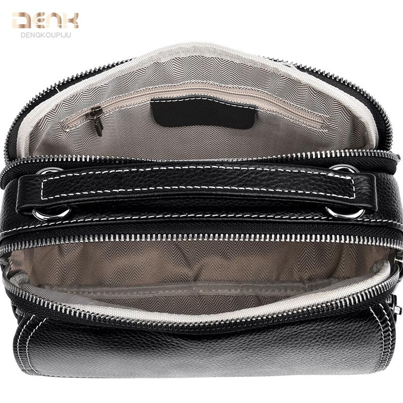New shoulder leather women's bag versatile high-end feeling first layer cowhide portable messenger bag