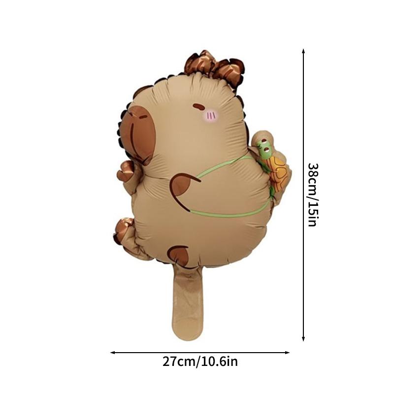1-10 STÜCKE Capybara Aluminiumfolienballon Barballons Capybara Ballons für Babyparty Dekoration Baras Globos De Capibara