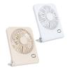 Desk Fan 3 Speeds Low Noise Portable Rechargeable  Fan for Car Home Camping