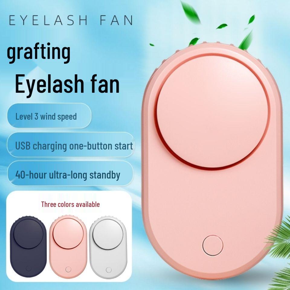 Eyelash Extension Mini USB Hair Dryer Fan Black Expression Fan