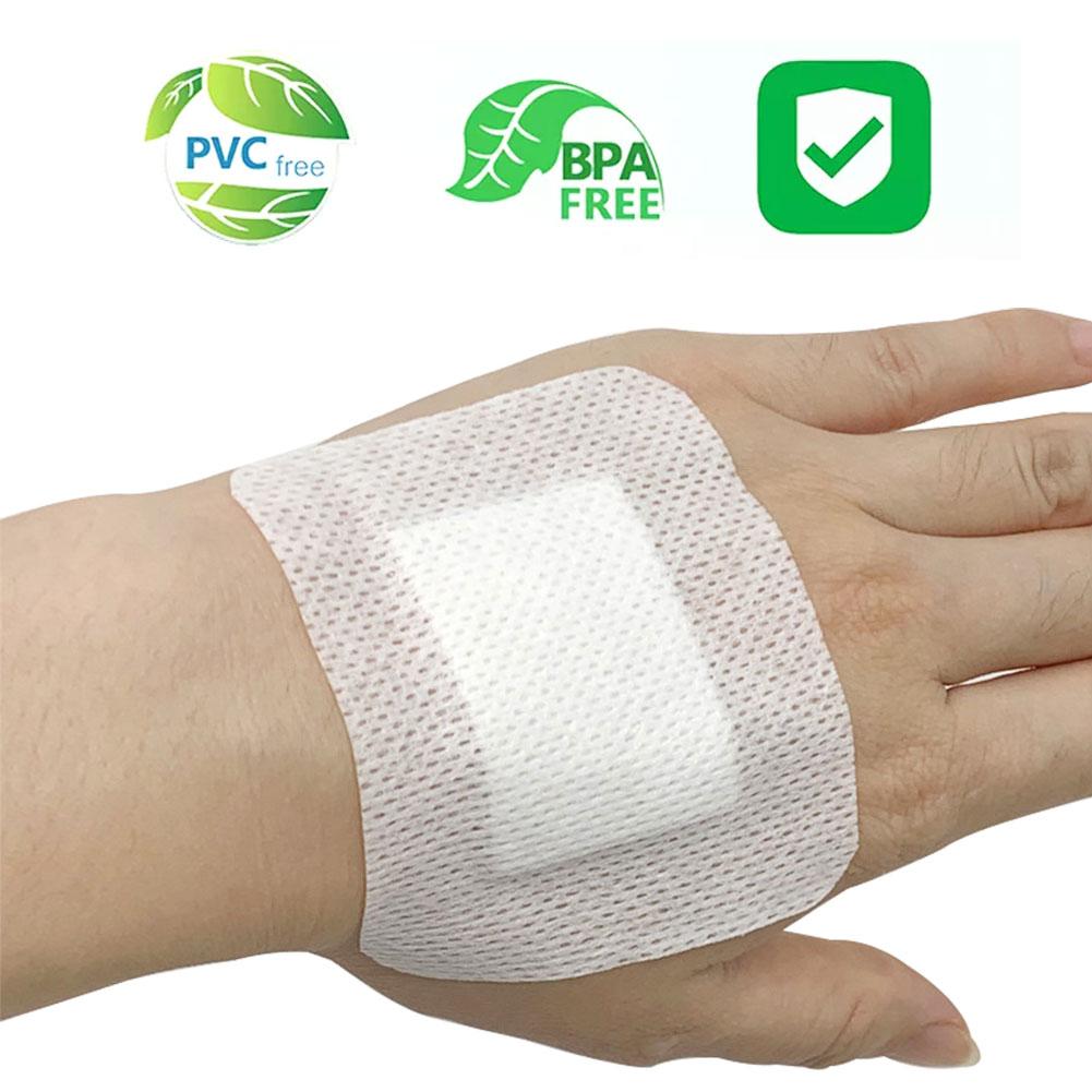 6x7cm 6x10cm Groß Atmungsaktiv Selbstklebend Vliesstoffe Wundverband Pflaster Verband Wunde Erste Hilfe Wundhämostase Verband Stick