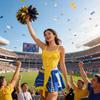 Shakira Global Football Cup Costume For Soccer Cheerleading And Performance Activities