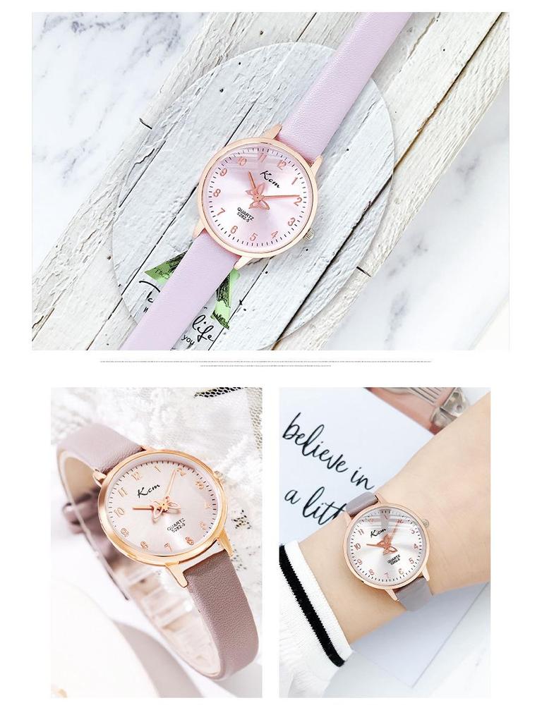 Women's Butterfly Dial Waterproof Watch - Trendy, Simple Design for Students