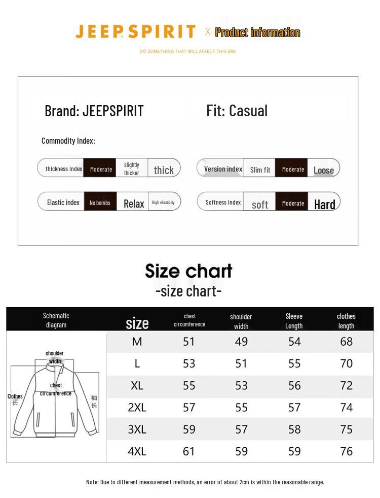 JEEP SPIRIT Men's Polo Neck Long Sleeve T-shirt