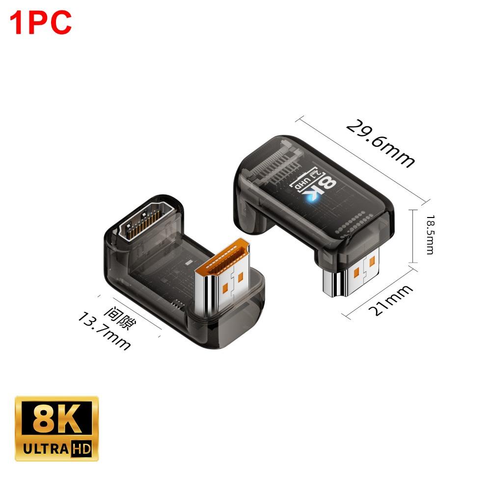 8K 60HZ HDTV Male to Female Adapter Indicator Light HDTV Coupler UHD2.1 Extender  TV Box Monitor
